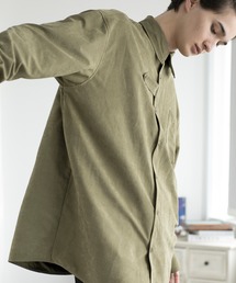 aimoha(�A�C���n)��aimoha men FAKE SUEDE BELT SHIRT(�V���c/�u���E�X)