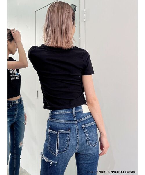 ハローキティコラボ(ハローキティコラボ)の「【ハローキティコラボ】GYDA BUNNY×ハローキティ ショートTシャツ(Tシャツ/カットソー・レディース・ブラック/オフホワイト・FREE)」の22枚目の写真