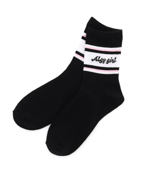 algy（アルジー）の「【抗菌防臭】配色ラインクルーソックス（ソックス/靴下・キッズ・サックスブルー/オフホワイト/ブラック・24/21）」の8枚目の写真
