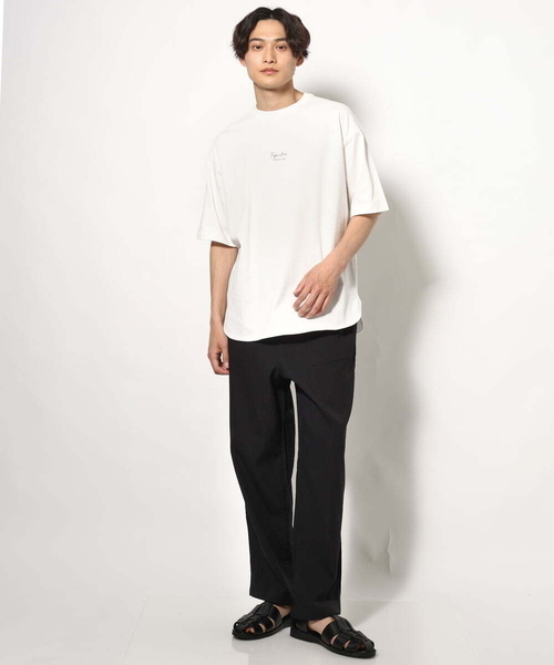 a.v.v(アーヴェヴェ)の「【接触冷感】PARISフォト バックプリントロングシルエットTシャツ(Tシャツ/カットソー・メンズ・ホワイト・44/46/48/50)」の2枚目の写真