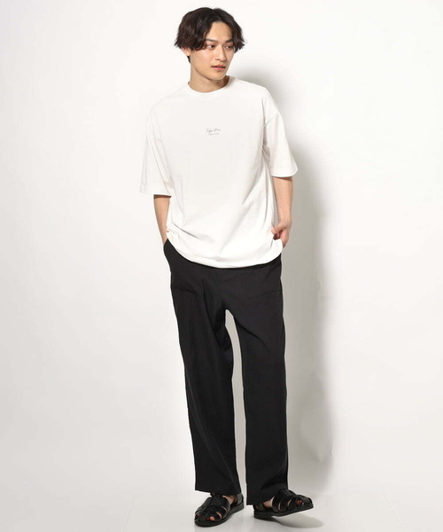 a.v.v(アーヴェヴェ)の「【接触冷感】PARISフォト バックプリントロングシルエットTシャツ(Tシャツ/カットソー・メンズ・ホワイト・44/46/48/50)」の3枚目の写真