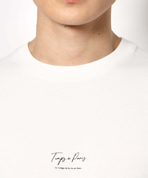a.v.v(アーヴェヴェ)の「【接触冷感】PARISフォト バックプリントロングシルエットTシャツ(Tシャツ/カットソー・メンズ・ホワイト・44/46/48/50)」の10枚目の写真