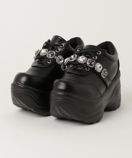 セール】ビジューベルト軽量厚底スニーカー(1674)/Love Hunter