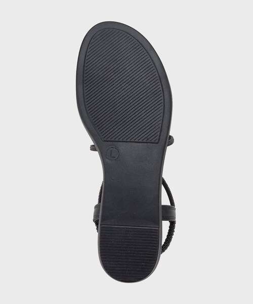 OPAQUE.CLIP（オペークドットクリップ）の「◆ラインストーンストラップサンダル（サンダル・レディース・ブラック/シルバー・03/02）」の7枚目の写真