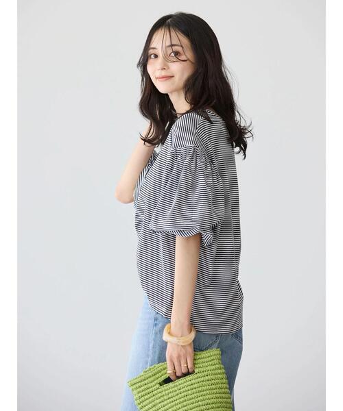 AMERICAN HOLIC(アメリカンホリック)の「ボリュームスリーブカットプルオーバー(Tシャツ/カットソー・レディース・ブラック/オフホワイト/その他7/グリーン・L/M)」の16枚目の写真