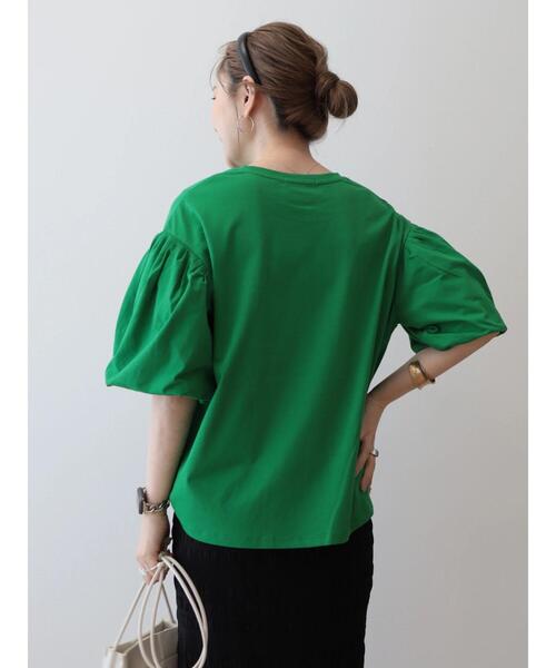 AMERICAN HOLIC(アメリカンホリック)の「ボリュームスリーブカットプルオーバー(Tシャツ/カットソー・レディース・ブラック/オフホワイト/その他7/グリーン・L/M)」の20枚目の写真