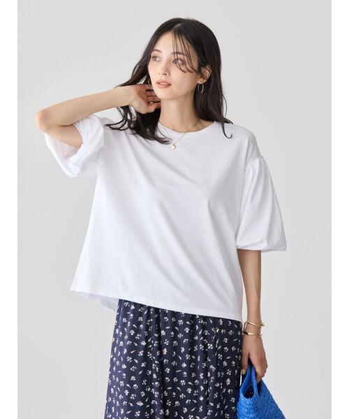 セール】ボリュームスリーブカットプルオーバー（Tシャツ/カットソー
