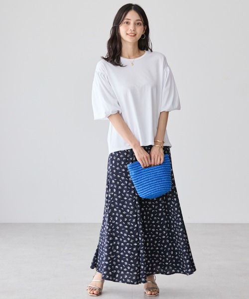 AMERICAN HOLIC(アメリカンホリック)の「ボリュームスリーブカットプルオーバー(Tシャツ/カットソー・レディース・ブラック/オフホワイト/その他7/グリーン・L/M)」の7枚目の写真
