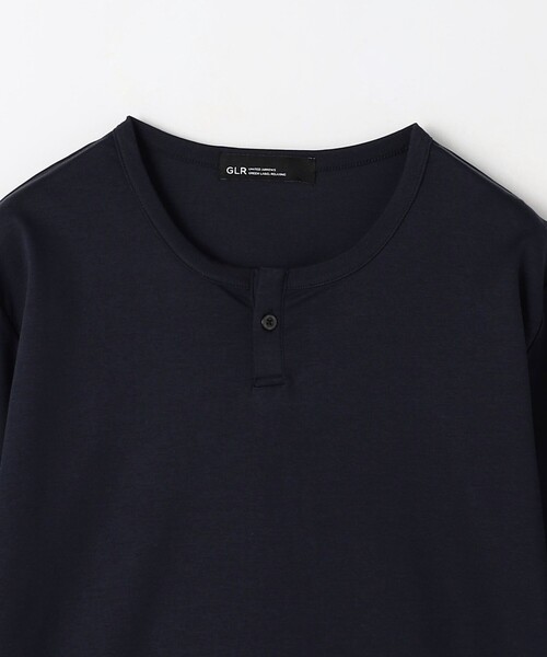 green label relaxing(グリーンレーベルリラクシング)の「JUSTFIT エアリー ソフト ヘンリーネック カットソー(Tシャツ/カットソー・メンズ・ブラック/ホワイト/ネイビー・S/M/L/XL)」の12枚目の写真