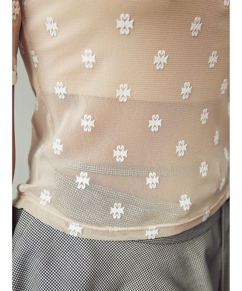 SORIN（ソリン　）の「【人気商品につき待望の再入荷】SWAN LAKE Half Sleeve TOP/スワンレイク ハーフスリーブトップ（Tシャツ/カットソー・レディース・ベージュ/ブラック/その他/ライトベージュ・38）」の20枚目の写真