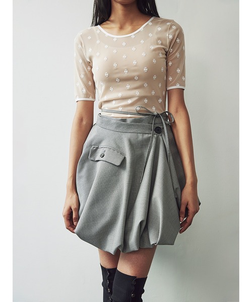 SORIN（ソリン　）の「【人気商品につき待望の再入荷】SWAN LAKE Half Sleeve TOP/スワンレイク ハーフスリーブトップ（Tシャツ/カットソー・レディース・ベージュ/ブラック/その他/ライトベージュ・38）」の21枚目の写真