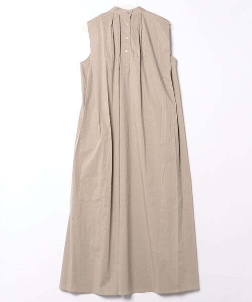 Settimissimo（セッティミッシモ）の「タックショルダー スタンドカラー ワンピース（ワンピース・レディース・ブルー/グレイッシュベージュ・FREE）」の3枚目の写真