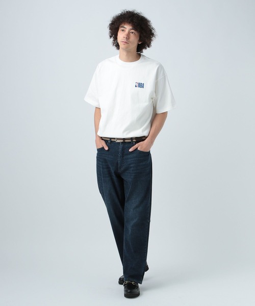 NBA（エヌビーエー）の「NBA　EAST＆WESTロゴTシャツ（Tシャツ/カットソー・メンズ・ブラック/ホワイト・MEDIUM/LARGE）」の3枚目の写真