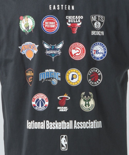 NBA（エヌビーエー）の「NBA　EAST＆WESTロゴTシャツ（Tシャツ/カットソー・メンズ・ブラック/ホワイト・MEDIUM/LARGE）」の18枚目の写真
