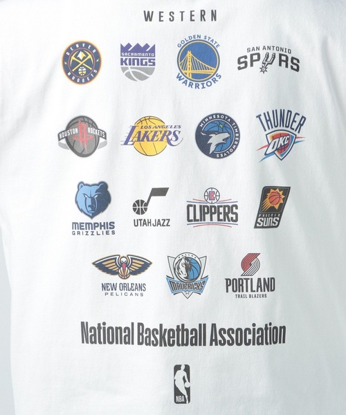 NBA（エヌビーエー）の「NBA　EAST＆WESTロゴTシャツ（Tシャツ/カットソー・メンズ・ブラック/ホワイト・MEDIUM/LARGE）」の15枚目の写真