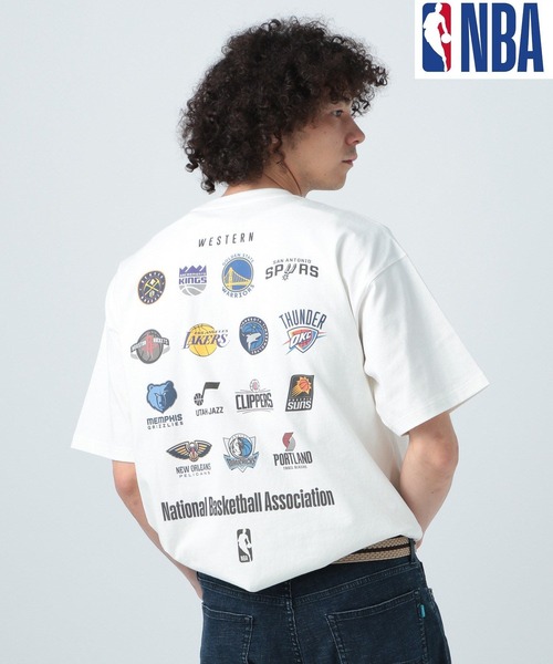 NBA（エヌビーエー）の「NBA　EAST＆WESTロゴTシャツ（Tシャツ/カットソー・メンズ・ブラック/ホワイト・MEDIUM/LARGE）」の20枚目の写真