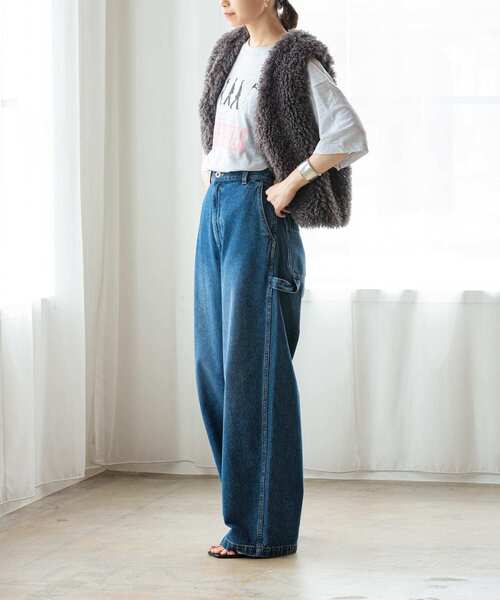 URBAN RESEARCH(アーバンリサーチ)の「ペインターデニムパンツ(デニムパンツ・レディース・インディゴブルー・36/38)」の2枚目の写真