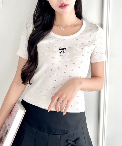 抜け感に映える刺繍美 HERMES T-shirt maxi brode トップス Embroidered maxi t-shirt | Hermès Singapore