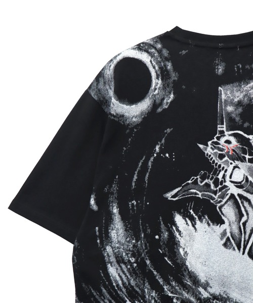 PANDIESTA（パンディエスタ）の「EVANGELION×錦 / ヱヴァンゲリヲン×ニシキ　墨絵風月と初号機Tシャツ(M2)（Tシャツ/カットソー・メンズ・ホワイト/ブラック・L/XL/XXL/M）」の5枚目の写真