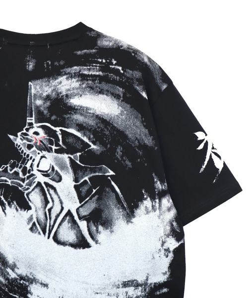 PANDIESTA（パンディエスタ）の「EVANGELION×錦 / ヱヴァンゲリヲン×ニシキ　墨絵風月と初号機Tシャツ(M2)（Tシャツ/カットソー・メンズ・ホワイト/ブラック・L/XL/XXL/M）」の6枚目の写真
