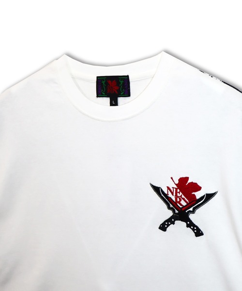 PANDIESTA（パンディエスタ）の「EVANGELION×錦 / ヱヴァンゲリヲン×ニシキ　墨絵風月と初号機Tシャツ(M2)（Tシャツ/カットソー・メンズ・ホワイト/ブラック・L/XL/XXL/M）」の10枚目の写真