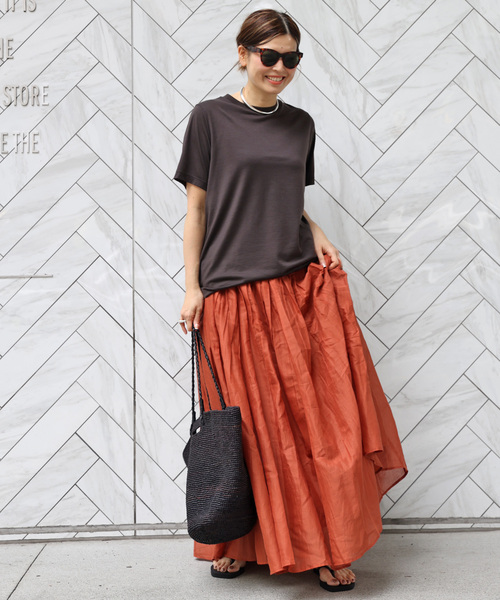 MARILYN MOON/マリリンムーン】 TUCK TECHNIGUE SHEER SKIRT