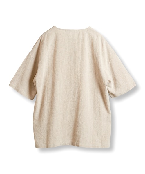 【セール】BIG-ZIPヘンリーネックPO(プルオーバー)（Tシャツ/カットソー）｜NO ID.（ノーアイディ）