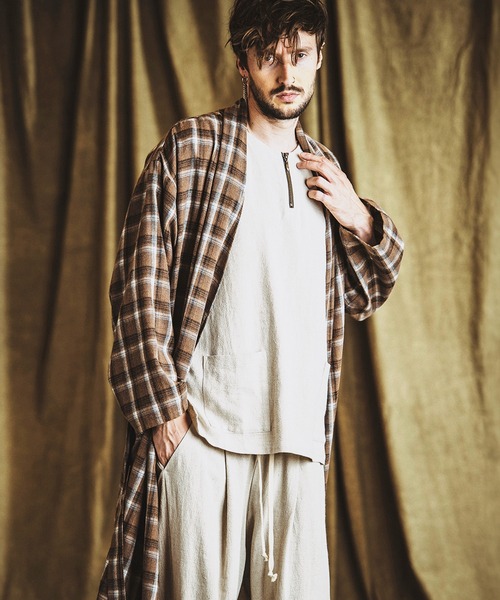 【セール】BIG-ZIPヘンリーネックPO(プルオーバー)（Tシャツ/カットソー）｜NO ID.（ノーアイディ）