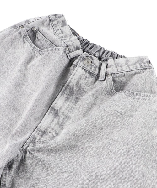 C.E.L.STORE(セルストア)の「tsuzuli / ツヅリ EZ DENIM 5P PANTS BLACK FADE & INDIGO FADE (UNISEX) TP2201F イージーデニムパンツ ワイドテーパード(デニムパンツ・メンズ・インディゴブルー/ブラック・1/2)」の6枚目の写真