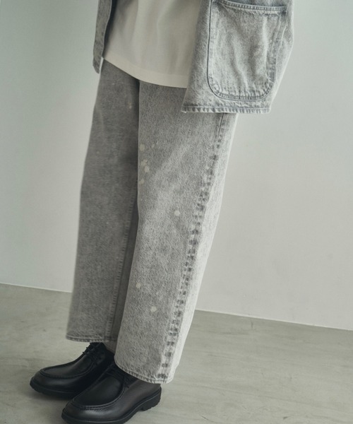 C.E.L.STORE(セルストア)の「tsuzuli / ツヅリ EZ DENIM 5P PANTS BLACK FADE & INDIGO FADE (UNISEX) TP2201F イージーデニムパンツ ワイドテーパード(デニムパンツ・メンズ・インディゴブルー/ブラック・1/2)」の5枚目の写真