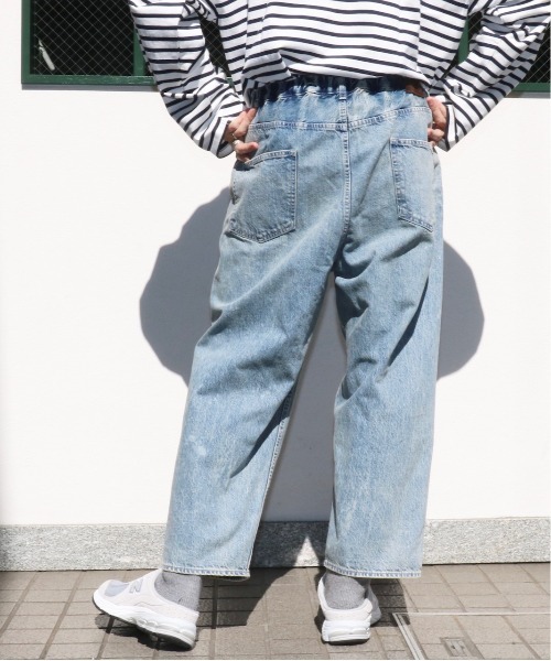 C.E.L.STORE(セルストア)の「tsuzuli / ツヅリ EZ DENIM 5P PANTS BLACK FADE & INDIGO FADE (UNISEX) TP2201F イージーデニムパンツ ワイドテーパード(デニムパンツ・メンズ・インディゴブルー/ブラック・1/2)」の11枚目の写真