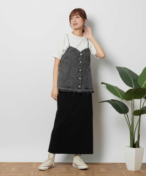 BACK NUMBER（バックナンバー）の「【BACK NUMBER】デニムキャミソール