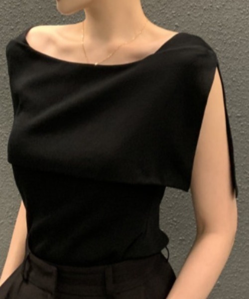 Deuxieme classe オフショルダープルオーバー Deuxieme Classe ニット *off shoulder プルオーバー レディース