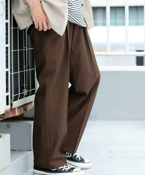 ITEMS URBANRESEARCH（アイテムズ アーバンリサーチ）の「『セットアップ対応』ヨウリュウ 1-tuck テーパード パンツ（その他パンツ・メンズ・ブラック/ネイビー/ブラウン・MEDIUM/LARGE）」の16枚目の写真