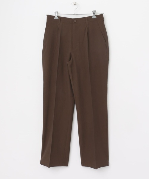 ITEMS URBANRESEARCH（アイテムズ アーバンリサーチ）の「『セットアップ対応』ヨウリュウ 1-tuck テーパード パンツ（その他パンツ・メンズ・ブラック/ネイビー/ブラウン・MEDIUM/LARGE）」の7枚目の写真