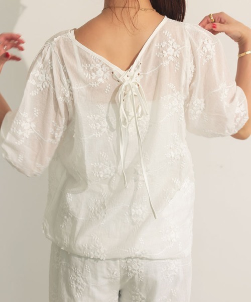 2wayエンブロイダリーブラウス（シャツ/ブラウス）｜DONOBAN（ドノバン）