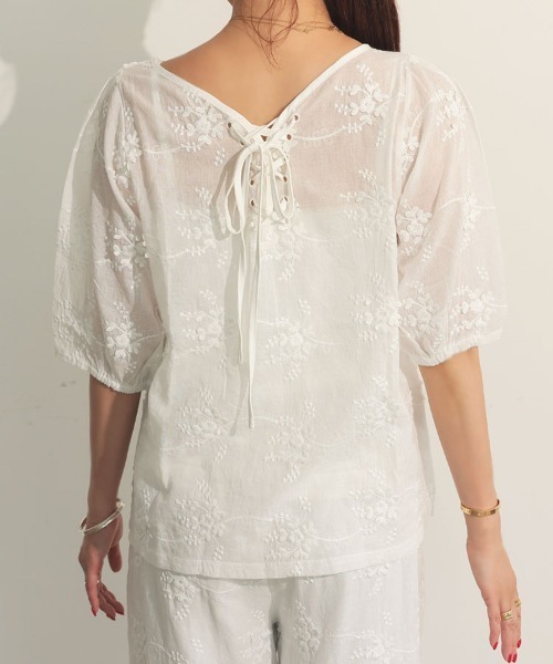 2wayエンブロイダリーブラウス（シャツ/ブラウス）｜DONOBAN（ドノバン）