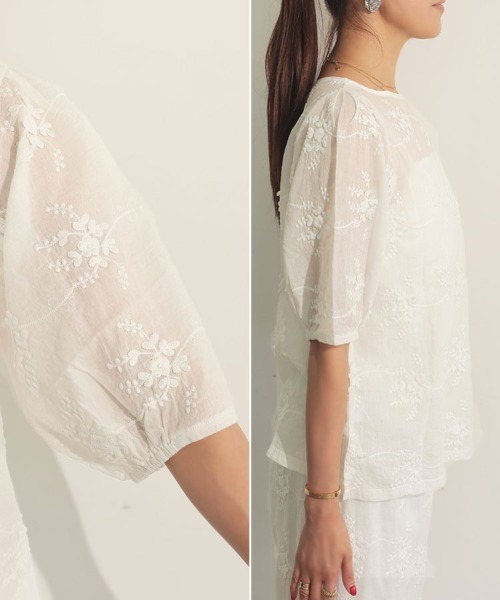 2wayエンブロイダリーブラウス（シャツ/ブラウス）｜DONOBAN（ドノバン）