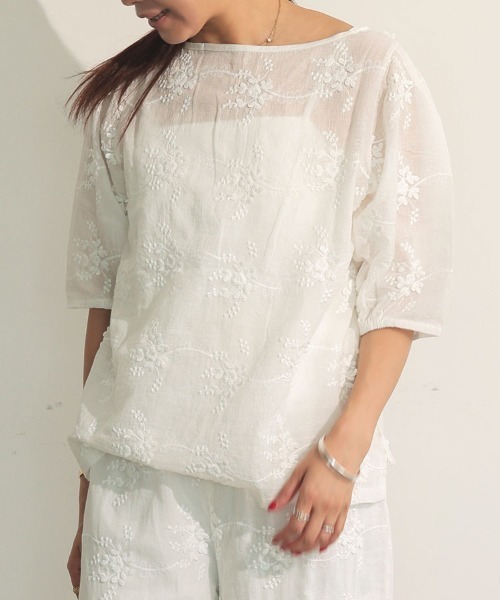 2wayエンブロイダリーブラウス（シャツ/ブラウス）｜DONOBAN（ドノバン）