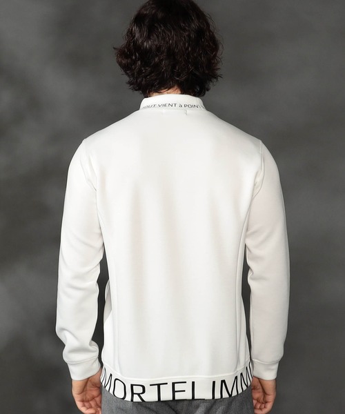 HIDEAWAYS NICOLE（ハイダウェイニコル）の「ロゴダンボールモックネックプルオーバー（Tシャツ/カットソー・メンズ・オフホワイト/カーキ/グレイッシュベージュ/ブラック・X-LARGE/LARGE/MEDIUM）」の9枚目の写真