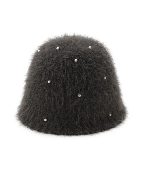 SNIDEL（スナイデル）の「レジンパールファークロシェハット（ハット・レディース・ダークグレー/ラベンダー/アイボリー・FREE）」の11枚目の写真