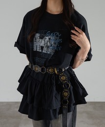 裾フリルチュニックTシャツ【ZOZOTOWN限定アイテム】