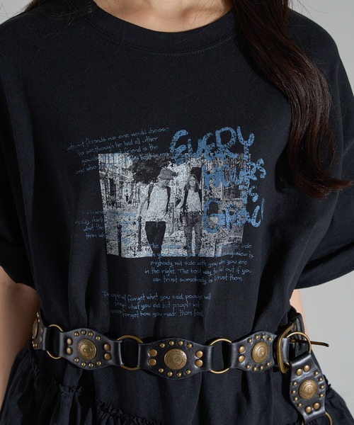 セール】裾フリルチュニックTシャツ【ZOZOTOWN限定アイテム