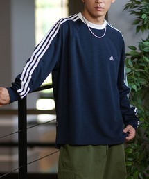 adidas/アディダス 長袖Tシャツ オーバーサイズ スリーストライプ ユニセックス KWX86