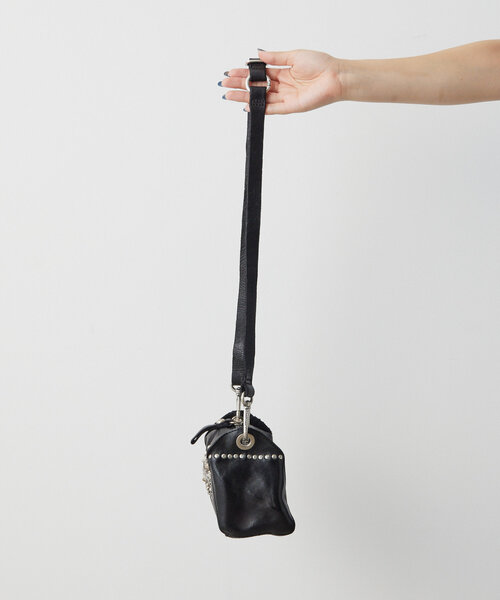 ear PAPILLONNER(イアパピヨネ)の「【CAMPO MAGGI(カンポマッジ)】ear別注/ボックスショルダーバッグ(ショルダーバッグ・レディース・ブラック・FREE)」の19枚目の写真