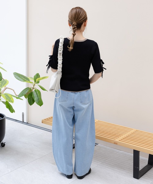 セール】カーブデニムパンツ / 134482（デニムパンツ）｜LAKOLE