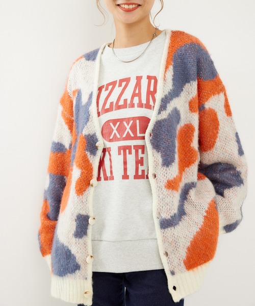 RODEO CROWNS WIDE BOWL（ロデオクラウンズワイドボウル）の「various シャギーニットカーディガン（カーディガン/ボレロ・レディース・ホワイト系その他/ブルー系その他/その他4/グレー系その他/ブルー系その他2/ピンク系その他・SMALL/MEDIUM）」の2枚目の写真