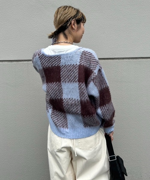 RODEO CROWNS WIDE BOWL（ロデオクラウンズワイドボウル）の「various シャギーニットカーディガン（カーディガン/ボレロ・レディース・ホワイト系その他/ブルー系その他/その他4/グレー系その他/ブルー系その他2/ピンク系その他・SMALL/MEDIUM）」の13枚目の写真