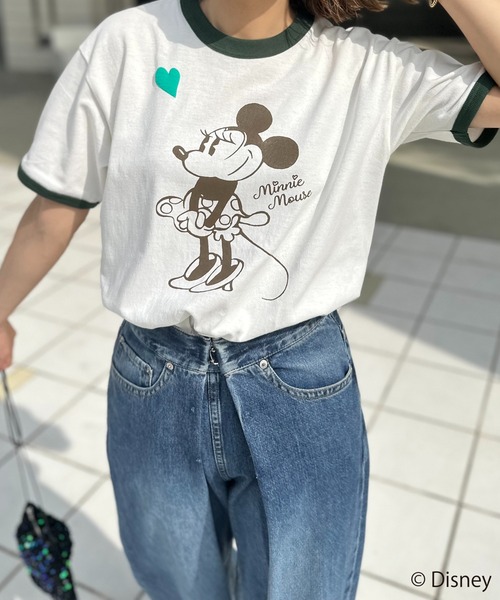 ヴィンテージ T シャツ、ピンクの T シャツ、ミニーマウス T