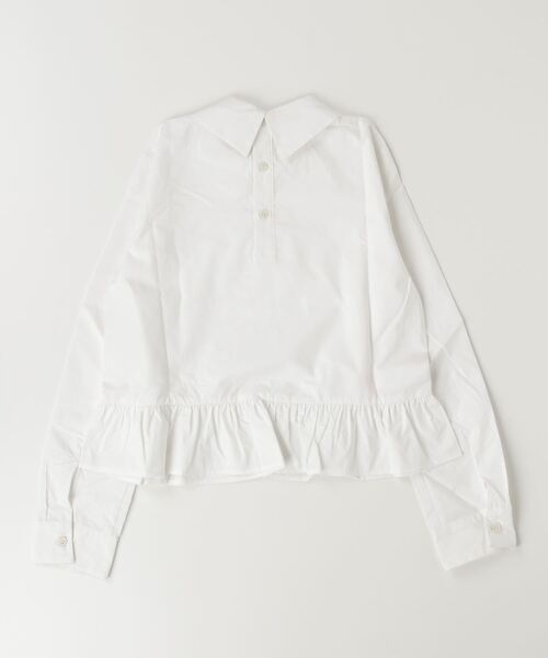 MARNI（マルニ）の「MARNI（マルニ）Kids & Junior ワンポイントブランドロゴ長袖ペプラムシャツ（シャツ/ブラウス・キッズ・ホワイト・14Y/12Y/8Y/10Y）」の5枚目の写真